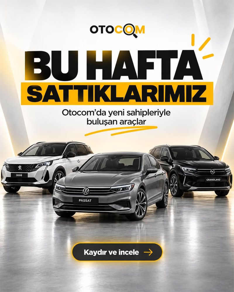 OTOCOM Instagram gönderisi: Bu hafta sattıklarımız
